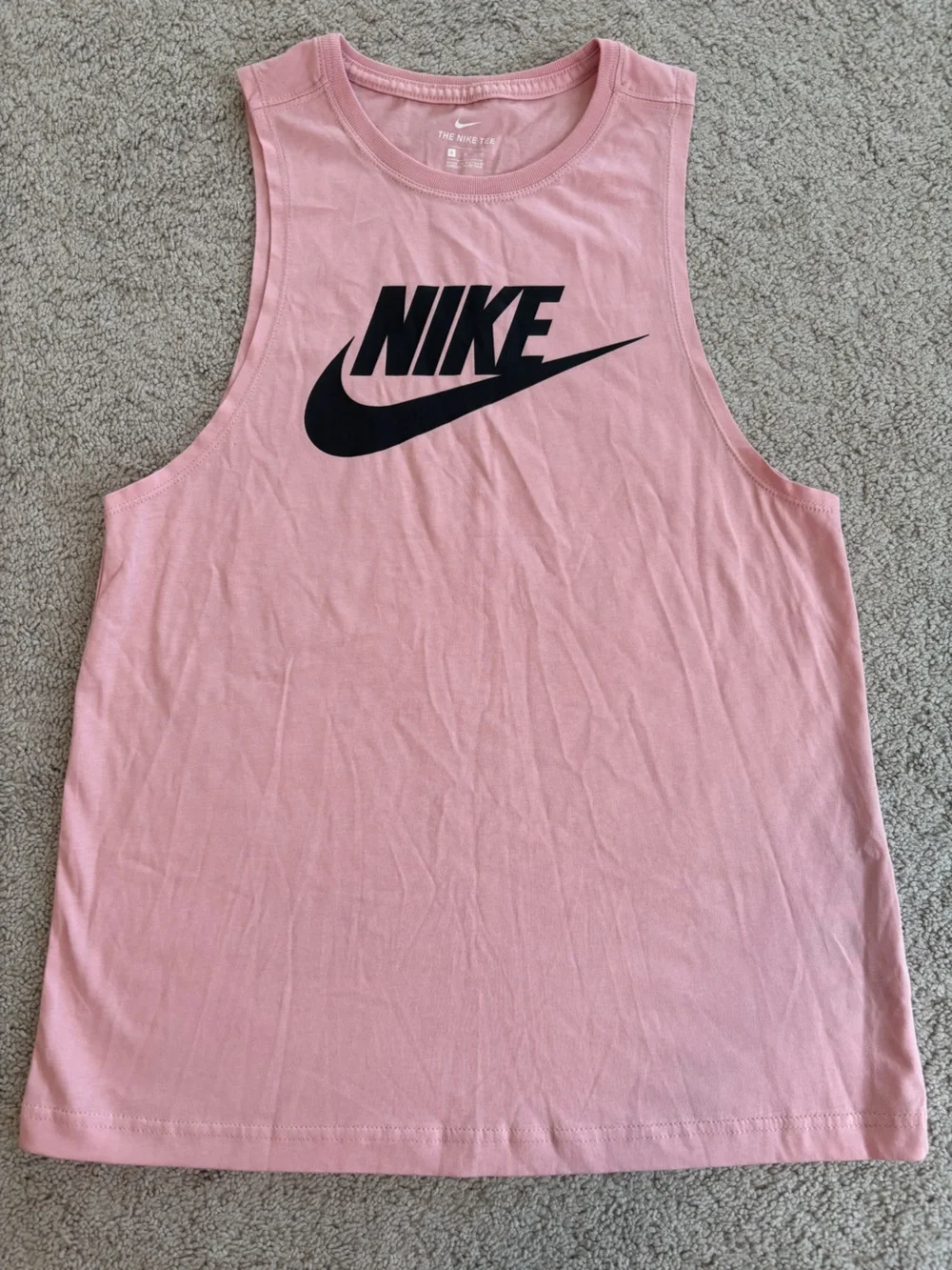 Nike Women's Pink Logo Tank Top